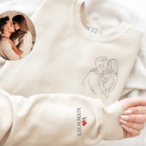 Sudadera silueta con foto personalizada