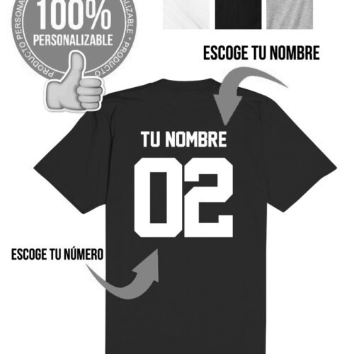 Camiseta Nombre + Número personalizado