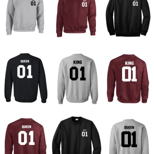 Sudadera Queen/King número Personalizada